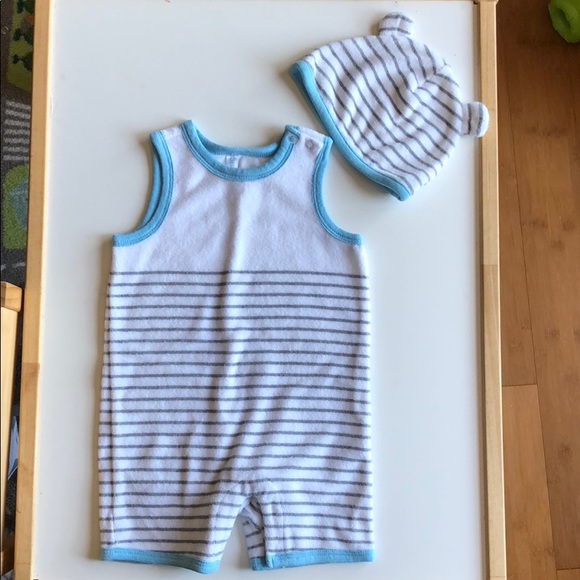 Cherokee Other - cherokee romper & hat 6-9 months